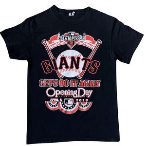 San Francisco Giants Opening Day Unisex‎ Shirt 2013 World Series Champions Small